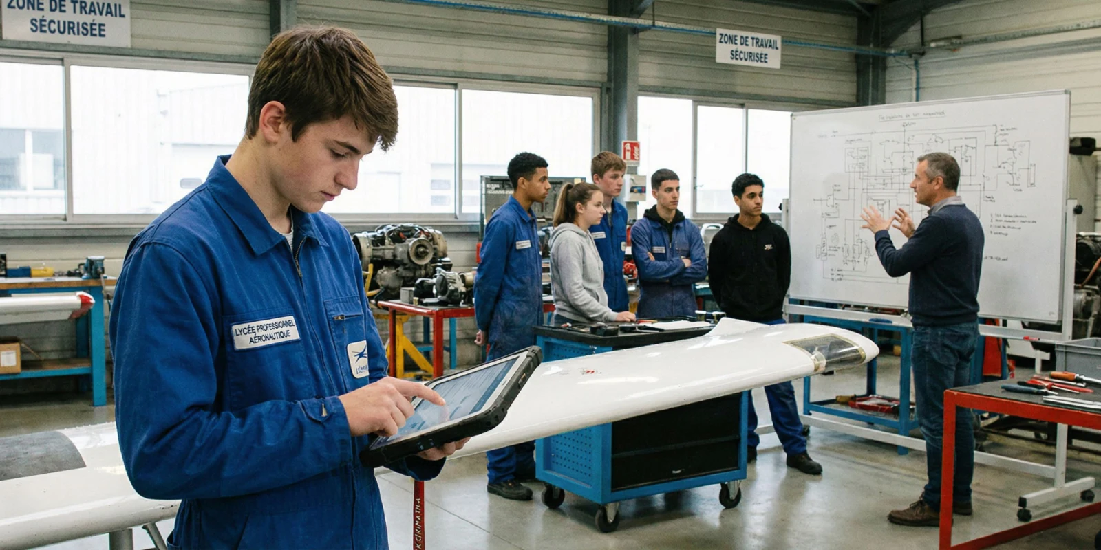 Journée Type en Bac Pro Aéronautique : Cours, Ateliers et Formation Pratique Avion