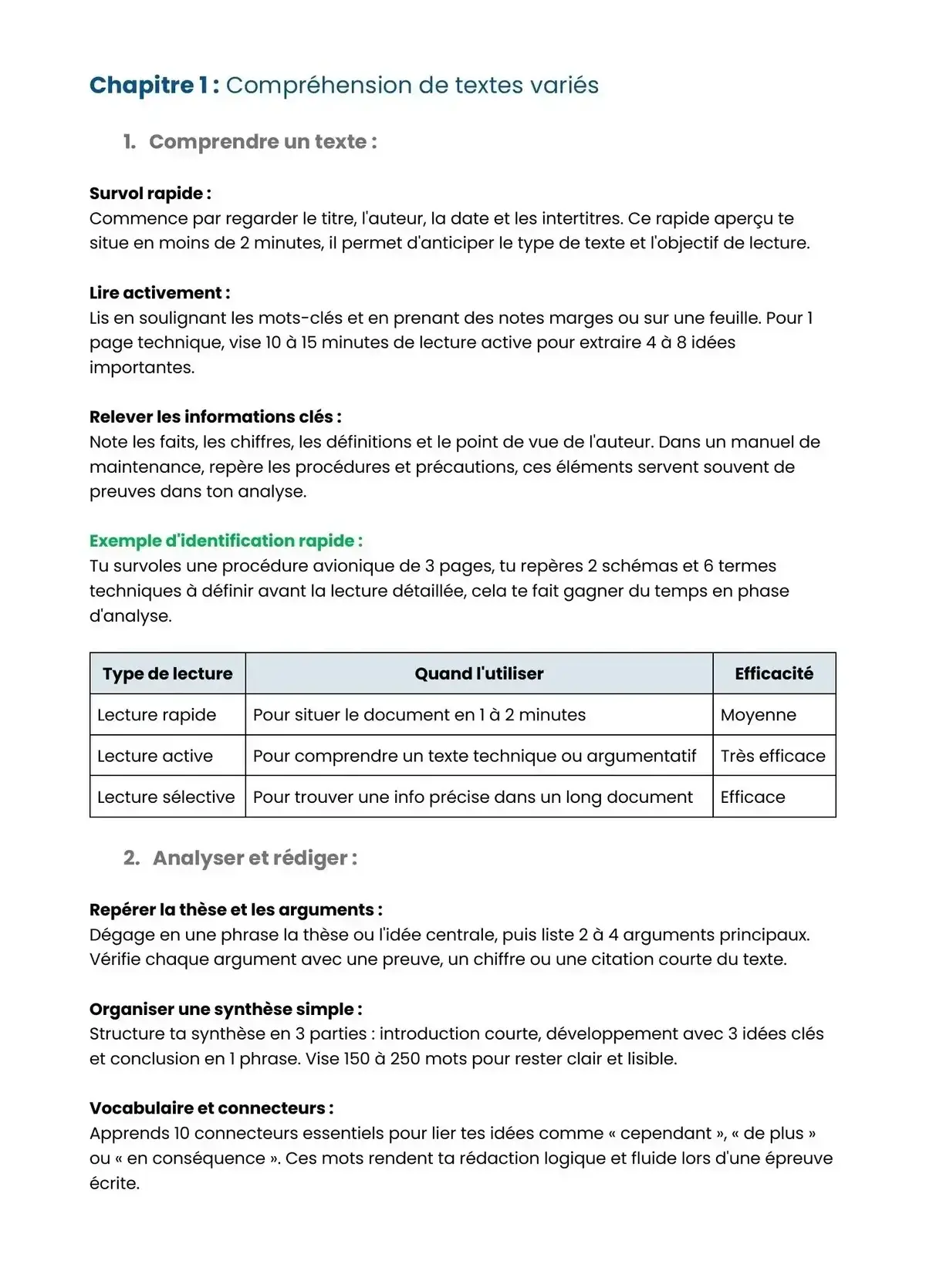 Example Fiche de Révision Bac Pro Aéronautique
